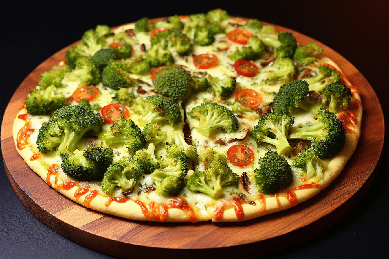 Hvor mange kalorier er der i en pizza med broccoli?